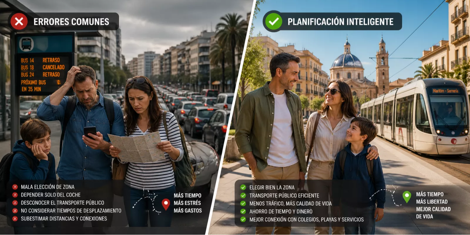 ¿Qué errores cometen las familias extranjeras al planificar cómo moverse en la Comunidad Valenciana en 2026?